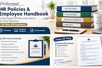 create professional HR policies, employee handbook and HR documents