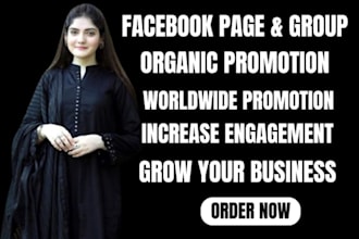do organic facebook page or group promotion