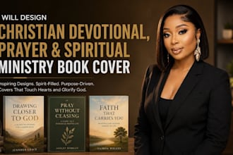 design christian devotional, prayer and spiritual ministry book cover
