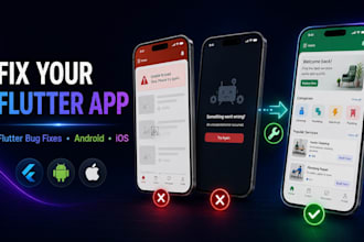 fix bugs and errors in your flutter android and ios app