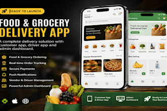 build ready to launch food and grocery delivery app
