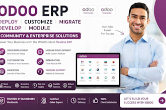 deploy customize migrate develop odoo erp community odoo enterprise odoo module
