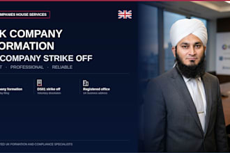 register a UK limited company or strike off your UK company