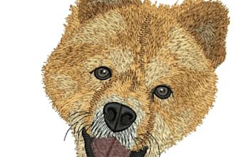 digitize animal embroidery designs for you