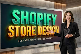 design or redesign luxury shopify fashion or clothing store