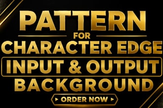 create pattern for character edge and background editing