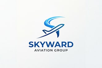 design a modern and professional plane logo