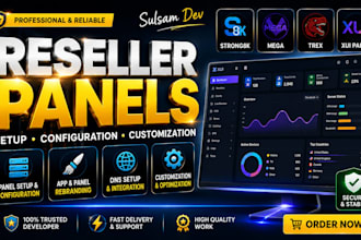 offer best reseller panel, strong8k, mega, trex, xui panel with app rebrand