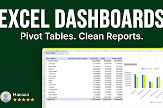 build excel dashboards and pivot table reports