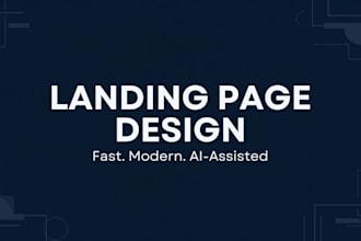 design a modern one page landing page fast with ai