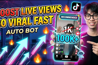 build tiktok live streaming bot, tiktok api bot, instagram api bot, youtube bot