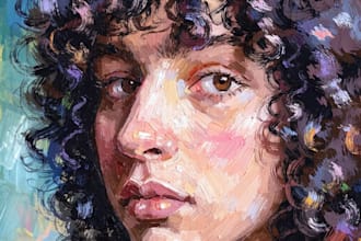 create your photo into a digital oil painting portrait art