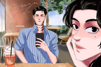 do fanart illustration for you