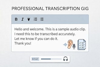 do transcription and data entry