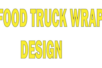 design restaurant  van wrap, food truck wrap, vehicle wrap, food trailer wrap