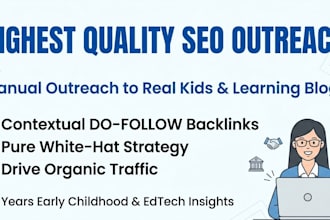 do high quality SEO outreach and educational guest posting