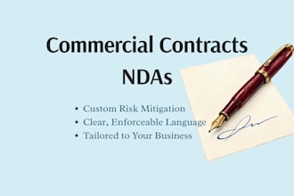 draft non disclosure agreements, service agreements, and vendor agreements