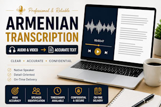 accurately transcribe armenian audio and video