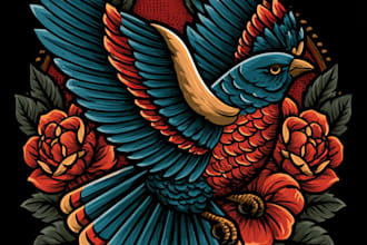 do traditional old school tattoo design