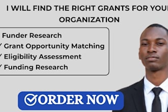 do grant writing, grant research and grant proposal