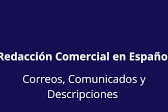 write persuasive business and agricultural technical  content in spanish