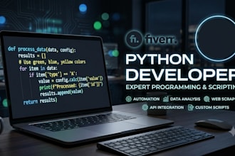 do custom python coding and script development