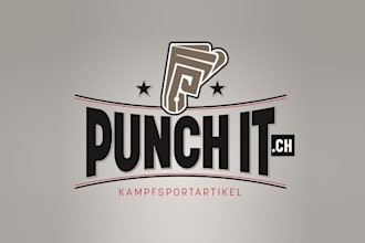 design classic boxer or kick boxer theme logo