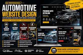 car detailing website, car wash website, auto detailing website auto body repair