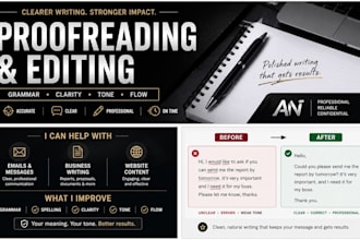 proofread and edit your emails, messages, and business writing