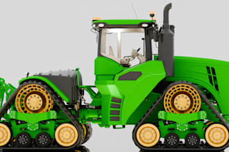 game ready farm vehicle,tractor 3d model,farming equipment,agricultural vehicle