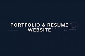 build a personal portfolio or resume website fast with ai