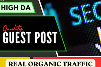 build high quality guest post backlinks for SEO