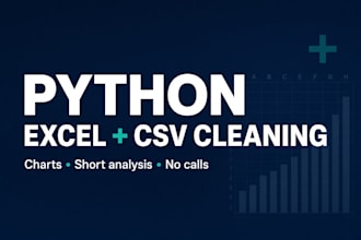 clean and analyze your excel or CSV data