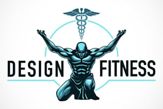 design a modern and professional fitness logo for your brand
