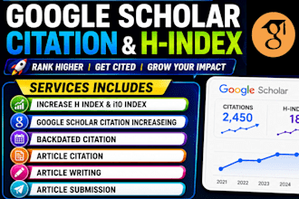 increase your google scholar citation h index