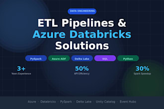 build etl pipelines and databricks data engineering solutions