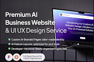 design a high converting modern ai landing page or saas website UI UX