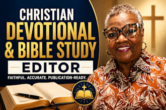 edit your christian devotional, bible study, or faith based book editor