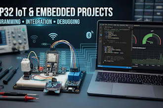 develop esp32 iot projects, automation and embedded systems