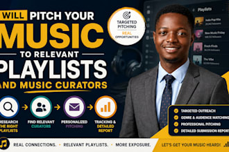 pitch your music to relevant playlists and music curators