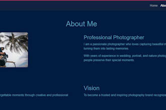 create a responsive HTML CSS website