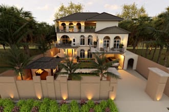 design a modern house floor plan and architectural drawings