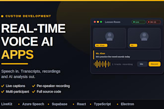 build a real time ai voice transcription app with livekit and azure