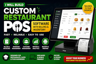 build restaurant pos system software with billing and inventory