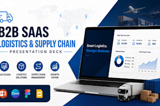 design  b2b saas logistics supply chain management software presentation deck