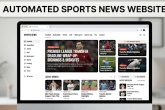 create a wordpress autoblog and automated sports news website