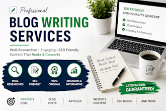 write SEO friendly blog posts and articles