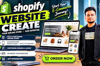 a professional shopify website for your online store
