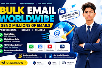 send bulk email blast, email campaign and email marketing