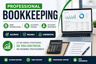 do professional bookkeeping, accounts payable and accounts receivable